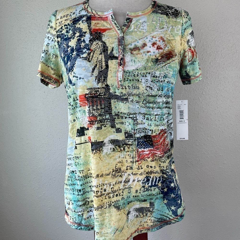 NWT Passports American Dream Short Sleeve T-Shirt